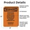 Signmission Interrupting Utility Power Automatically OSHA Warning Sign, Vinyl Decal, 3.5in W x 5in L, 2PK OS-2PACK-WS-D-35-V-13264 - alternate 3